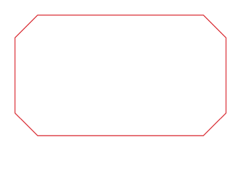 Corner Cut - All Four - 3.5x2 Business Card