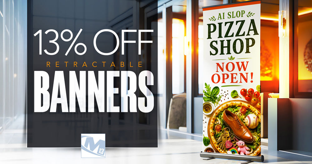 13% Off Retractable Banners