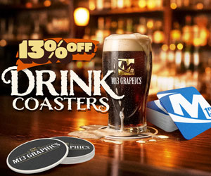 Current Special: 13% Off Drink Coasters