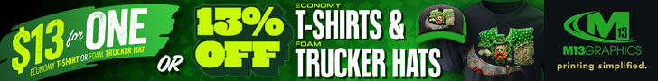 Current Special: $13 for One or 13% Off Economy T-Shirts & Trucker 