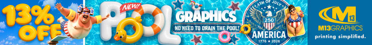 Current Special: 13% Off NEW PRODUCT - Pool Graphics
